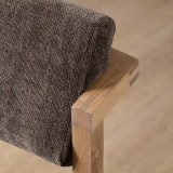 Jozi Fabric Dining Chair - Oak - Storm Wave - 6