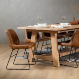 Demo - 2.8m Griekwa Dining Table - Oak - 3