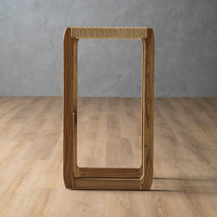 Rio Patio Tall Bar Stool - Natural - 4