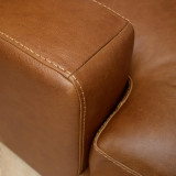 Windermere Large Modular Leather Corner Couch - Cinnamon - 8