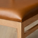 Jozi Leather Dining Chair - Oak - Ginger - 8