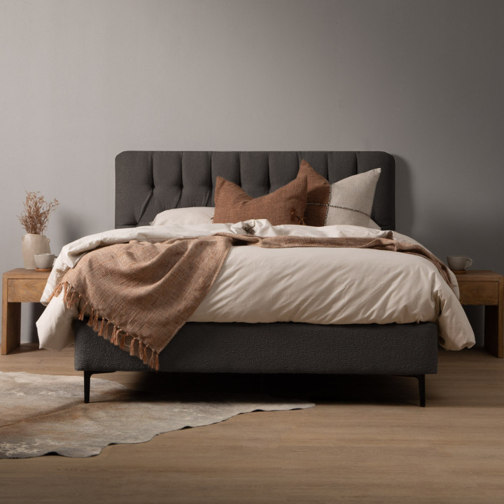 Haverlyn Caravé Bed - Double - Charcoal - 2