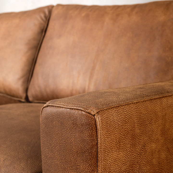 Hamlet 2-Seater Leather Couch - Caramel - 4