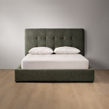 Ravelin Montanelle Bed - Queen - Stoneweave Green