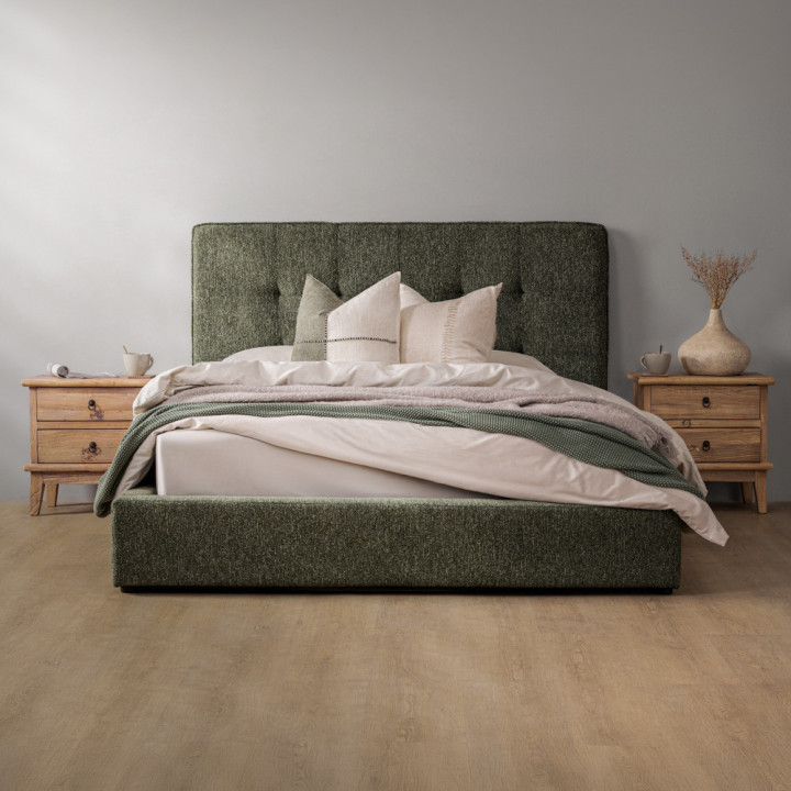 Ravelin Montanelle Bed - Queen - Stoneweave Green - 2
