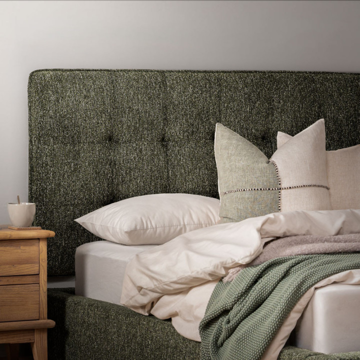 Ravelin Montanelle Bed - King XL - Stoneweave Green - 4