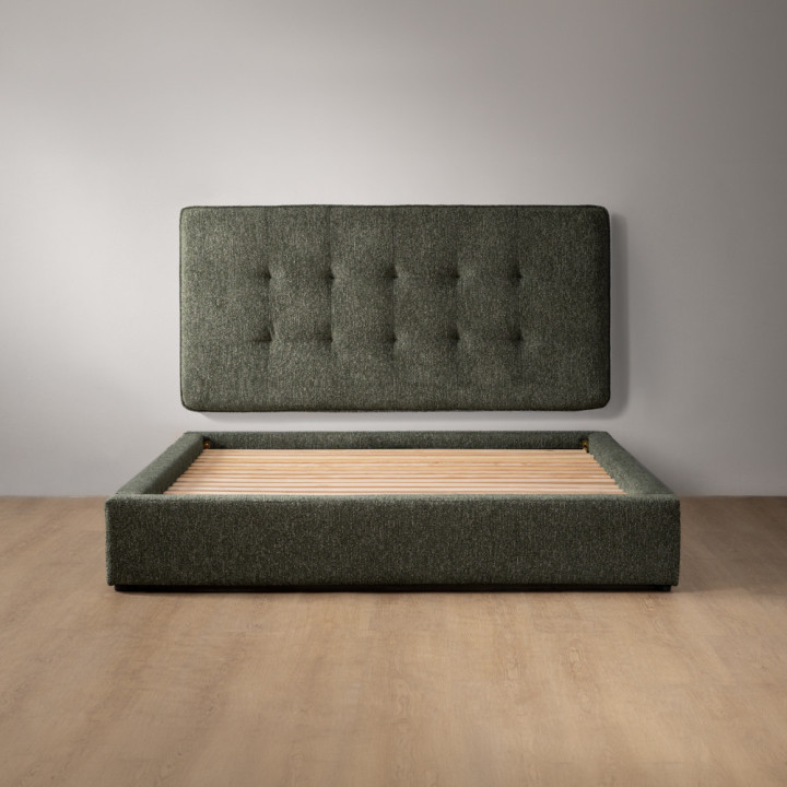 Ravelin Montanelle Bed - King XL - Stoneweave Green - 8