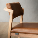 Jozi Leather Dining Chair - Oak - Butterscotch - 6