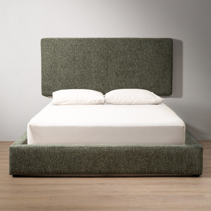 Emberley Montanelle Bed - Queen - Stoneweave Green - 1