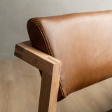 Jozi Leather Dining Chair - Oak - Butterscotch - 8