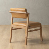 Jozi Leather Dining Chair - Oak - Desert - 2