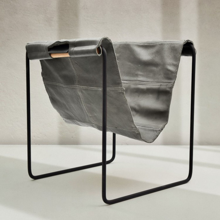 Firewood Log Carrier with Stand - Pepper - 1