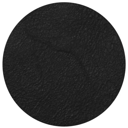Leather Coaster - Set of 4 - Black - 1