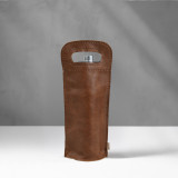 Single Leather Wine Bag - Single - Butterscotch - 1
