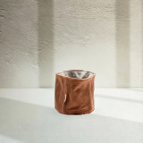 SMALL Leather Planter/Storage Baskets - Butterscotch - 1