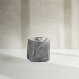 SMALL Leather Planter/Storage Baskets - Pepper - 1