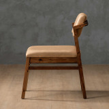 Jozi Leather Dining Chair - Blackwood - Desert - 3