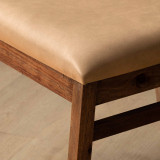Jozi Leather Dining Chair - Blackwood - Desert - 5
