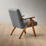 Gariep Leather Armchair - Blackwood - Pepper - 3