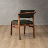 Jozi Leather Dining Chair - Blackwood - Olive - 4