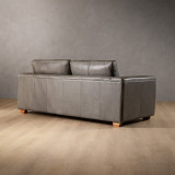 2.2m Westerman Leather Couch - Pepper - 3
