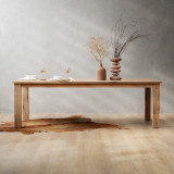 3.2m Linear Dining Table - Oak (1.2m Width) - 2