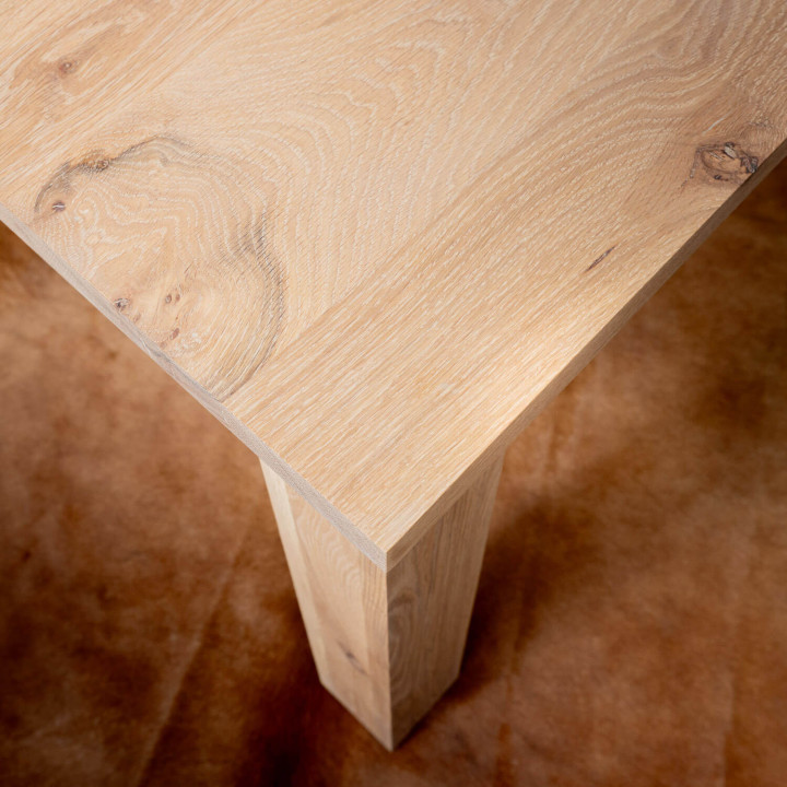 3.2m Linear Dining Table - Oak (1.2m Width) - 8
