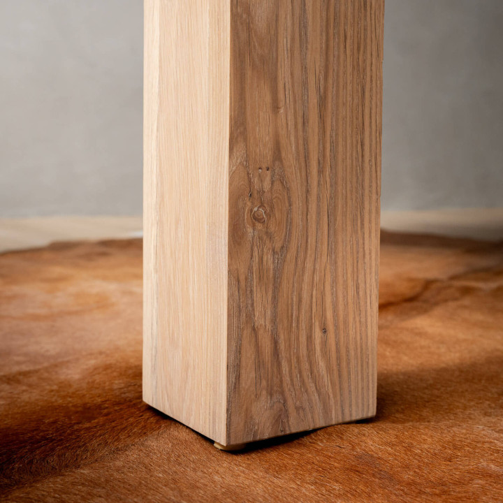 3.2m Linear Dining Table - Oak (1.2m Width) - 9