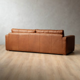 Clanwilliam 4-Seater Leather Couch - Butterscotch - 4