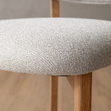 Coraline Fabric Counter Bar Chair - Ivory - 6