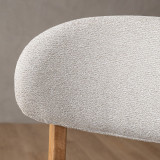 Coraline Fabric Counter Bar Chair - Ivory - 7