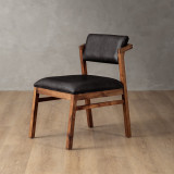 Jozi Leather Dining Chair - Blackwood - Black - 1