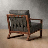 Clarens Leather Armchair - Blackwood - Charcoal - 3