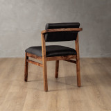 Jozi Leather Dining Chair - Blackwood - Black - 3