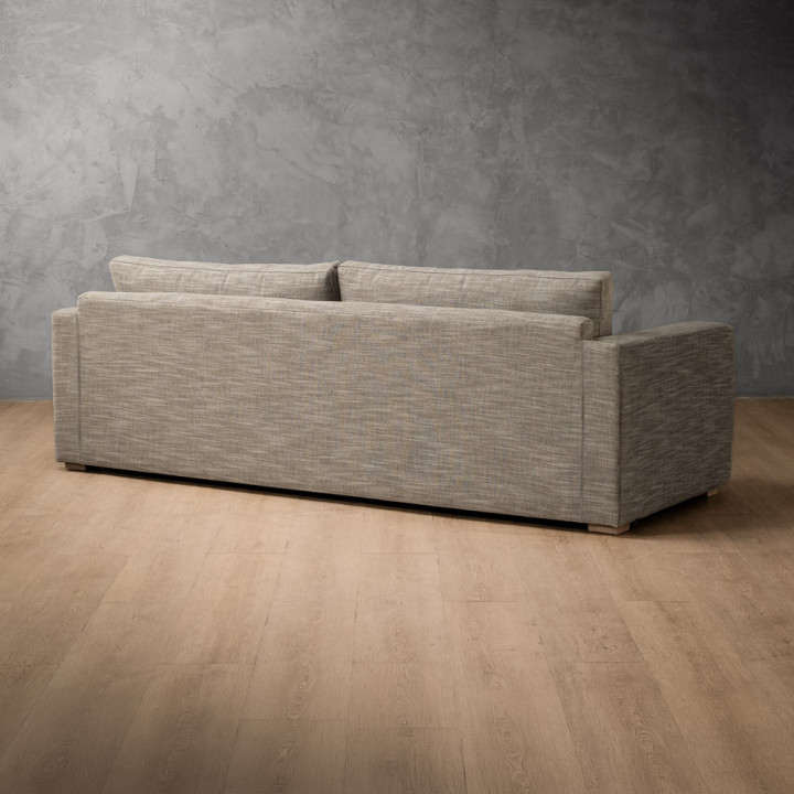 Clanwilliam 3-Seater Fabric Couch - Stone Pixels - 4