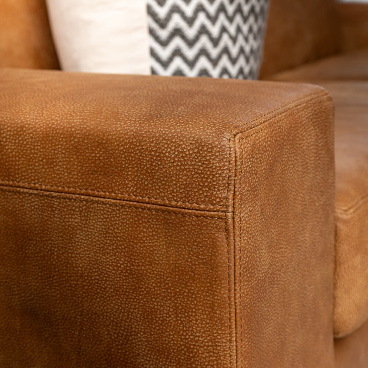 Demo - Karoo 3-Seater Leather Couch - Caramel - 4