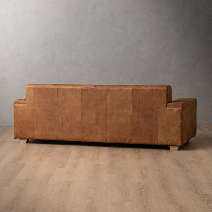 Demo - Karoo 3-Seater Leather Couch - Caramel - 7