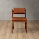 Jozi Leather Dining Chair - Blackwood - Butterscotch - 4
