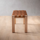 1.2m Riempie Bench - Oak - Butterscotch - 3