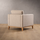 Cape Town Fabric Armchair - Silver Grey - 2