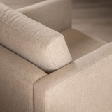 Cape Town Fabric Armchair - Silver Grey - 3