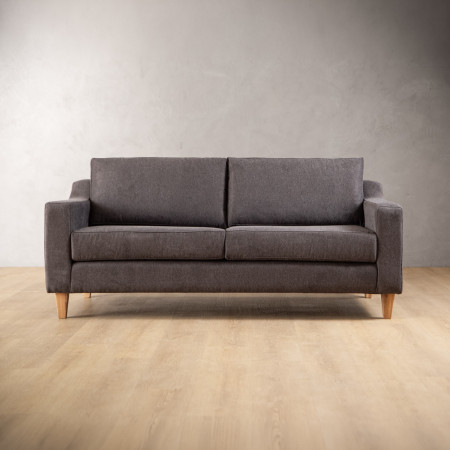2.0m Douglas Fabric Couch - Pewter - 1