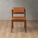 Jozi Leather Dining Chair - Blackwood - Ginger - 5