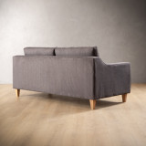 2.0m Douglas Fabric Couch - Pewter - 3