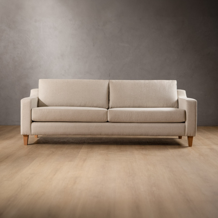 2.4m Douglas Fabric Couch - Moonstone - 1
