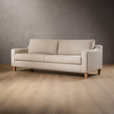 2.4m Douglas Fabric Couch - Moonstone - 2