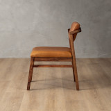 Jozi Leather Dining Chair - Blackwood - Ginger - 6