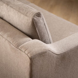 2.4m Douglas Fabric Couch - Light Grey - 4