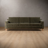 2.6m Douglas Fabric Couch - Rosemary - 1