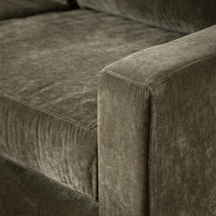 2.6m Douglas Fabric Couch - Rosemary - 4